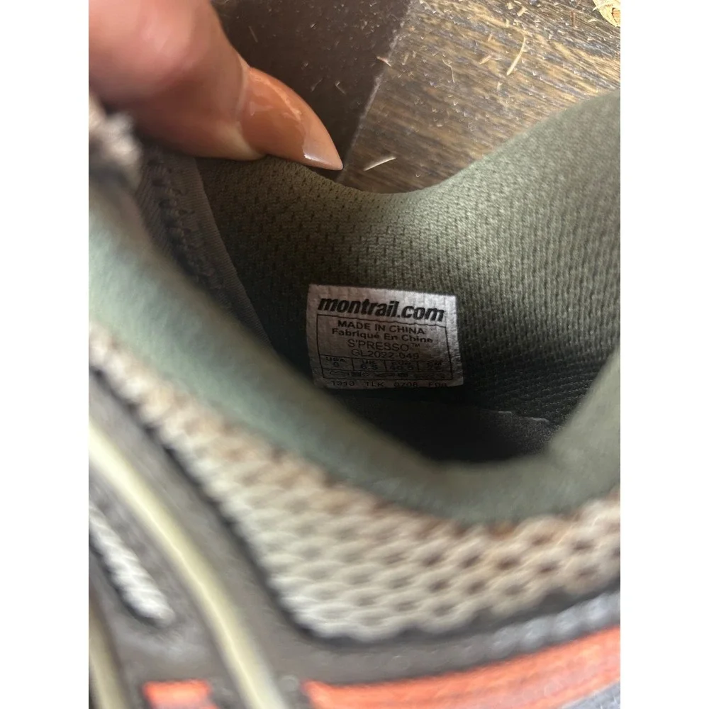 Montrail SPresso Women 9 Trail Running Shoes‎ Brown Olive Green GL2022-049